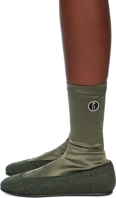 Sneakers och skor KIKO KOSTADINOV Kiko Kostadinov Proxima Low Ballerina Boots Grön | KKWAW25FT04-196, 2