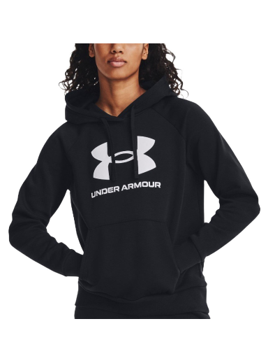 Sweatshirt Under Armour Rival Fleece Big Logo Hoodie Svart | 1379501-001