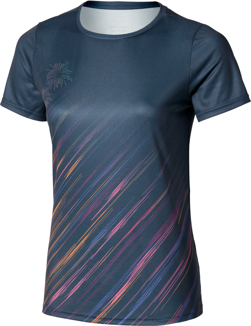 T-shirt Mizuno Mizuno Hanabi T-Shirt Mörkblå | j2gac750-98