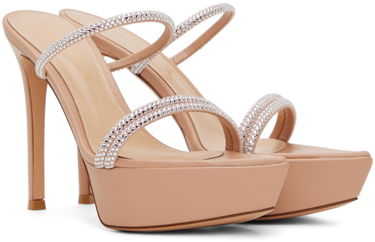 Sneakers och skor Gianvito Rossi Cannes Platform Sandals Beige | G16140.85RIC.XCN, 3