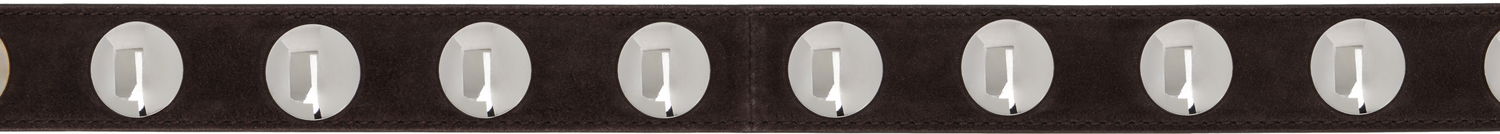 Bälten Khaite 'The Benny' Suede Belt with Silver-Tone Hardware Brun | 10014-726, 1