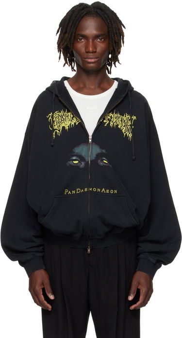 Sweatshirt VETEMENTS Vetements Cradle of Filth 'Pandaemonaeon' Zip-Up Hoodie Svart | UCF76ZU550B, 0