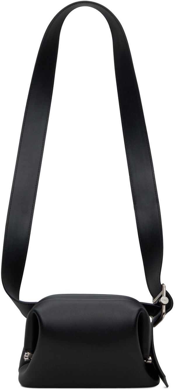 Axelväska OSOI Leather Crossbody Shoulder Bag Svart | 22SB010-15-01