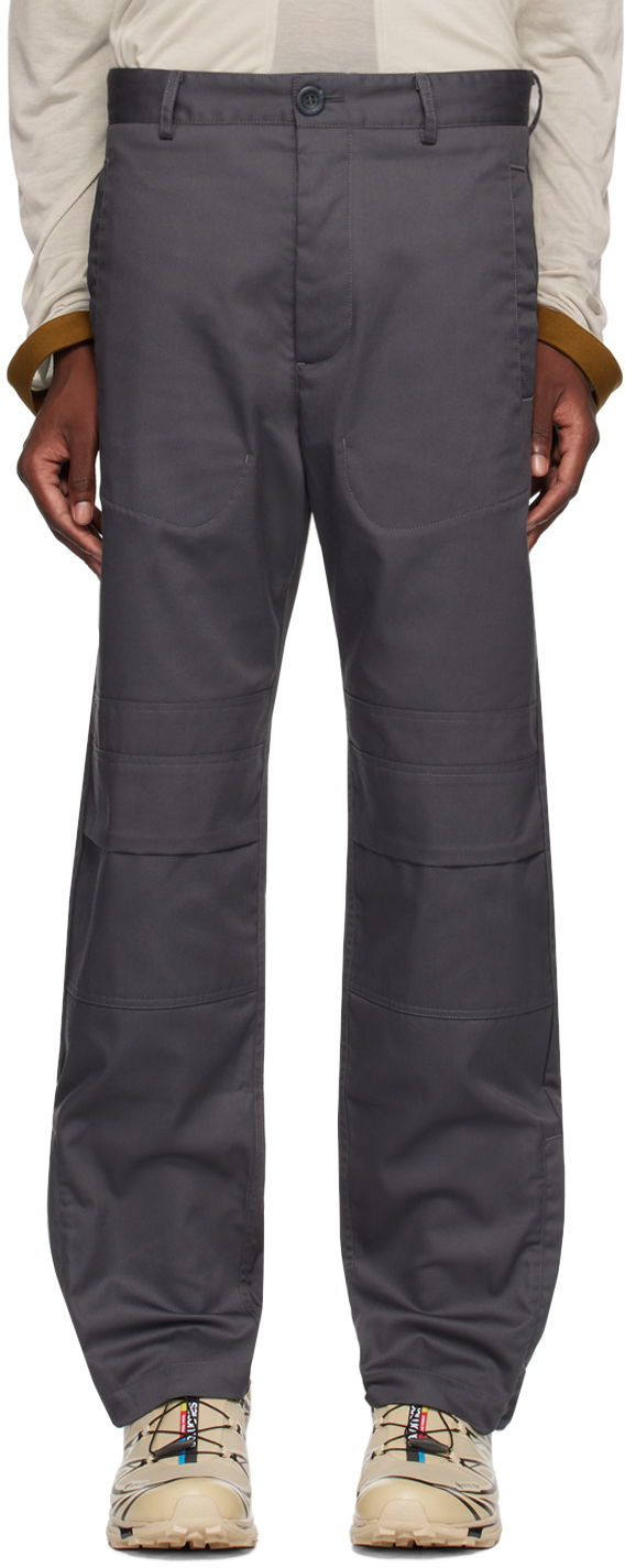 Byxor Ranra Gunmetal Gummi Trousers Grå | AMFW24TP02510