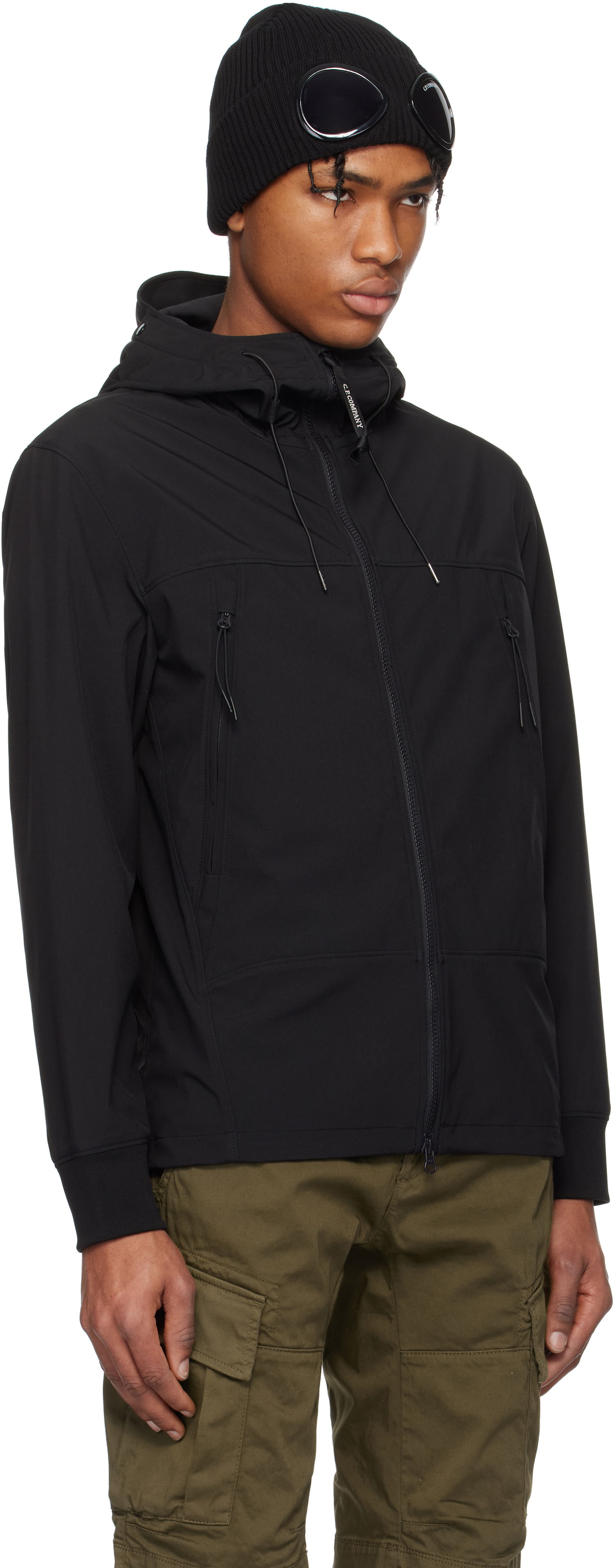 Vindjacka C.P. Company C.P. Company Shell-R Goggle Jacket Svart | 18CMOW001A-005968A, 1