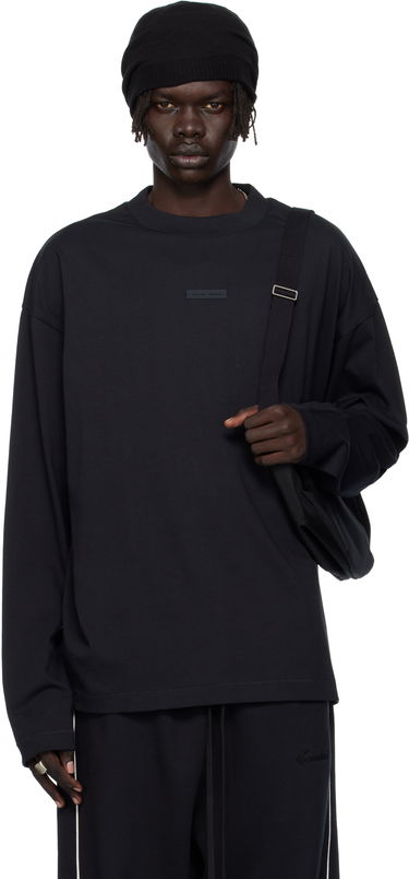 T-shirt Fear of God ESSENTIALS Classic Fit Long Sleeve T-shirt Svart | 125SP254200F, 0