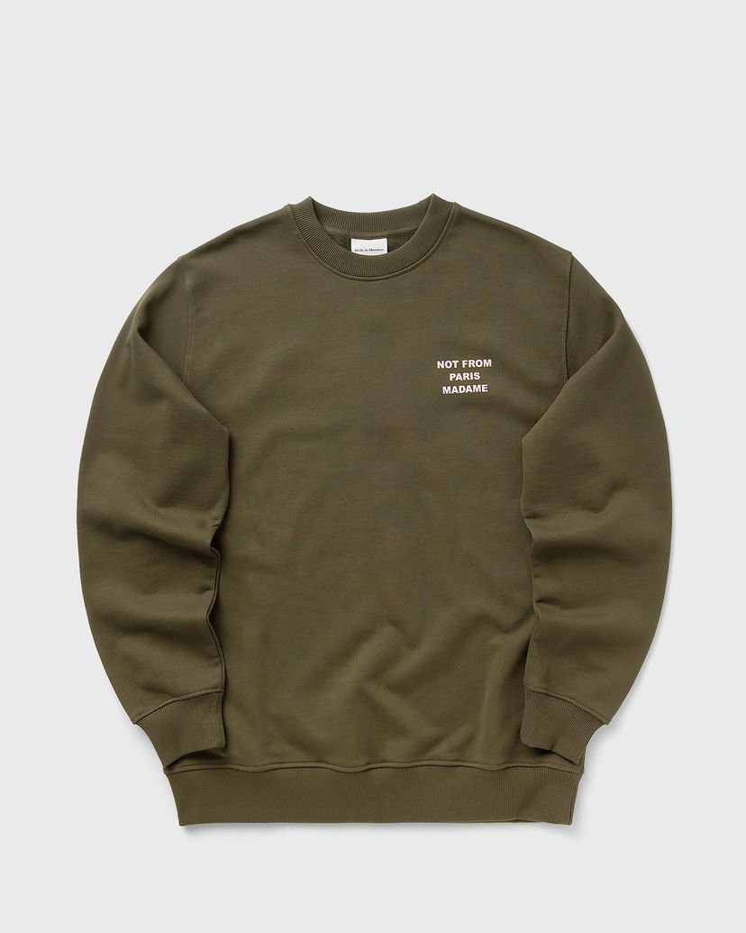 Sweatshirt Drôle de Monsieur Slogan Sweatshirt Grön | I-SW149-CO127-KK
