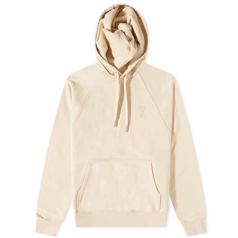 Sweatshirt AMI Tonal Small A Heart Popover Hoody Beige | USW204-747-714, 0