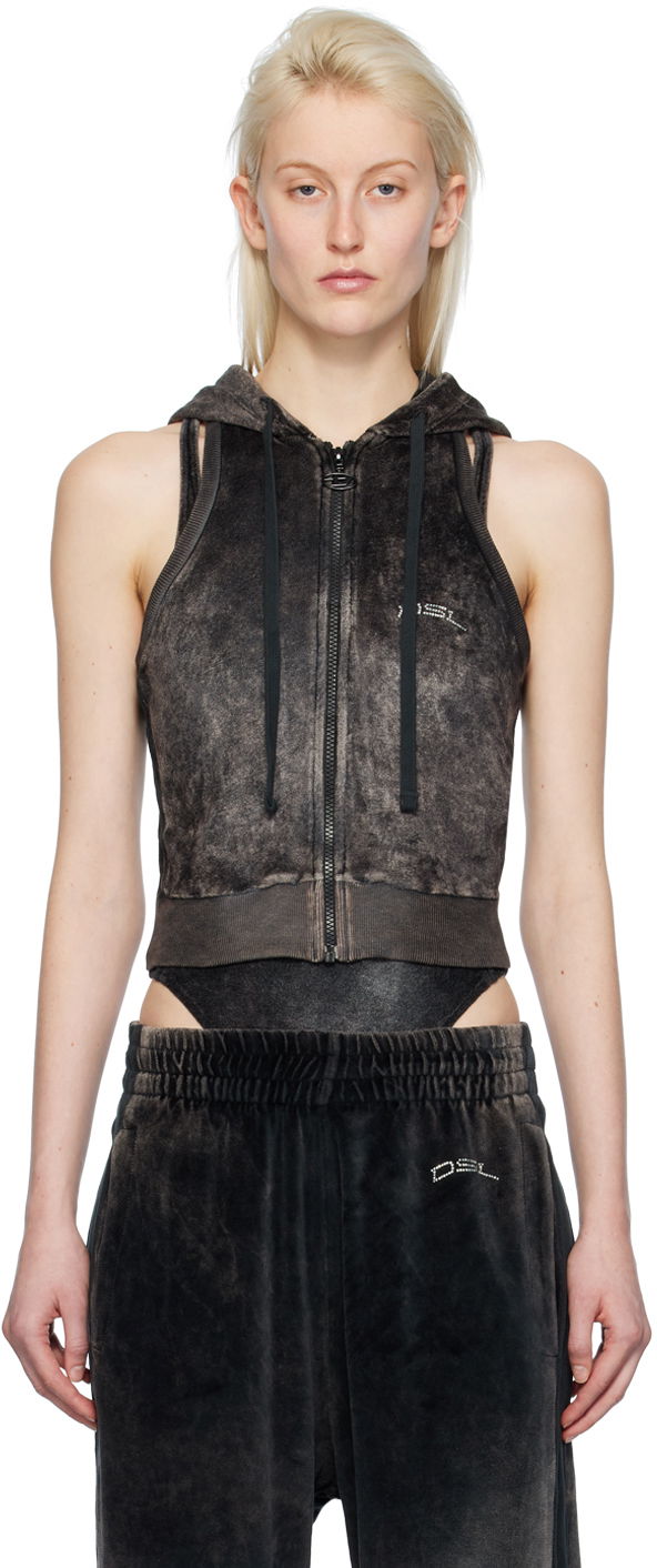 Sweatshirt Diesel T-Crity-N1 Hoodie Svart | A12135 0KKAL