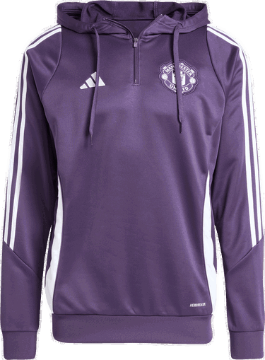 Sweatshirt adidas Originals Manchester United Training Hoodie Purpur | jp3242, 0