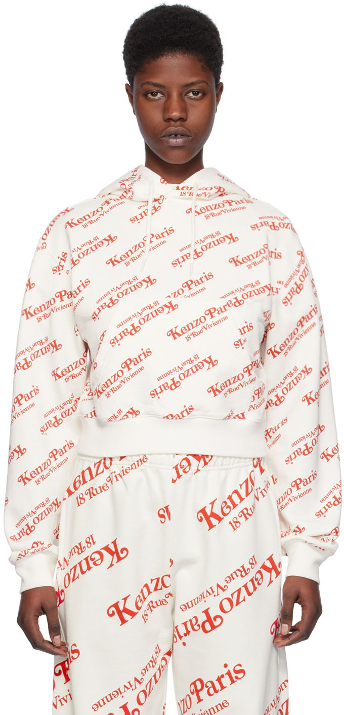 Sweatshirt KENZO Off-White Paris Verdy Edition Hoodie Vit | FE52SW1234MI
