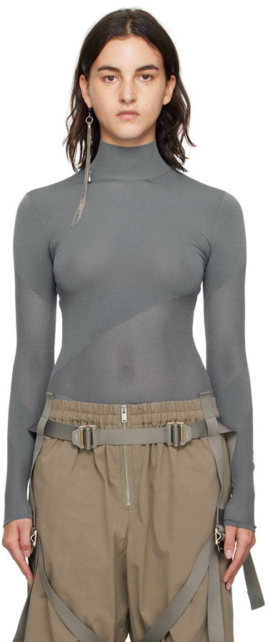 Kropp Dion Lee Dion Lee Helix Mock Neck Top Grå | C7229F23, 0