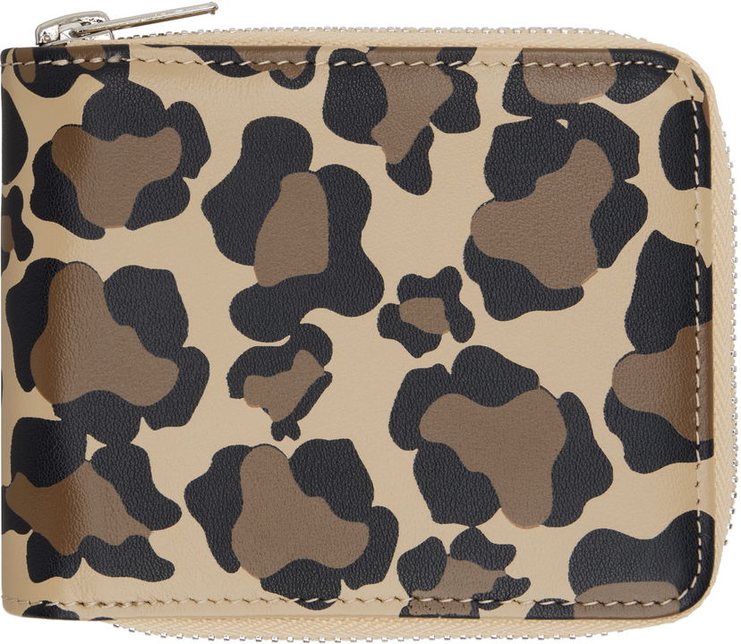 Plånbok BBC IceCream ICECREAM Leopard Print Zip Wallet Beige | IC25164