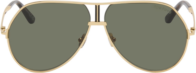 Solglasögon Tom Ford Tom Ford Rickie-02 Aviator Sunglasses Gul | FT1281_6330N