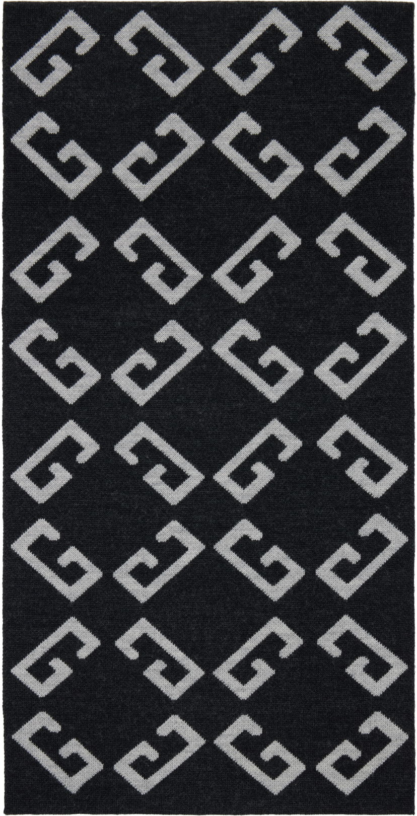 Halsduk Givenchy Givenchy Double-Faced Monogram Scarf Svart | 710003942001-U7929