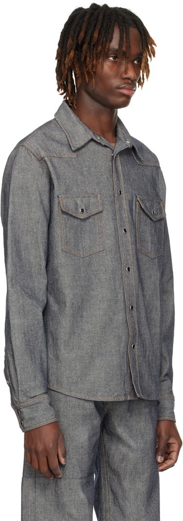 Skjorta Maison Margiela MM6 Maison Margiela Rinsed Denim Shirt Blå | SH0DT0023 M30015, 1