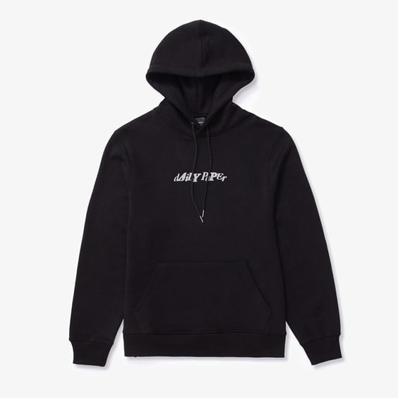 Sweatshirt DAILY PAPER Unified Type Hoodie Svart | 2411116