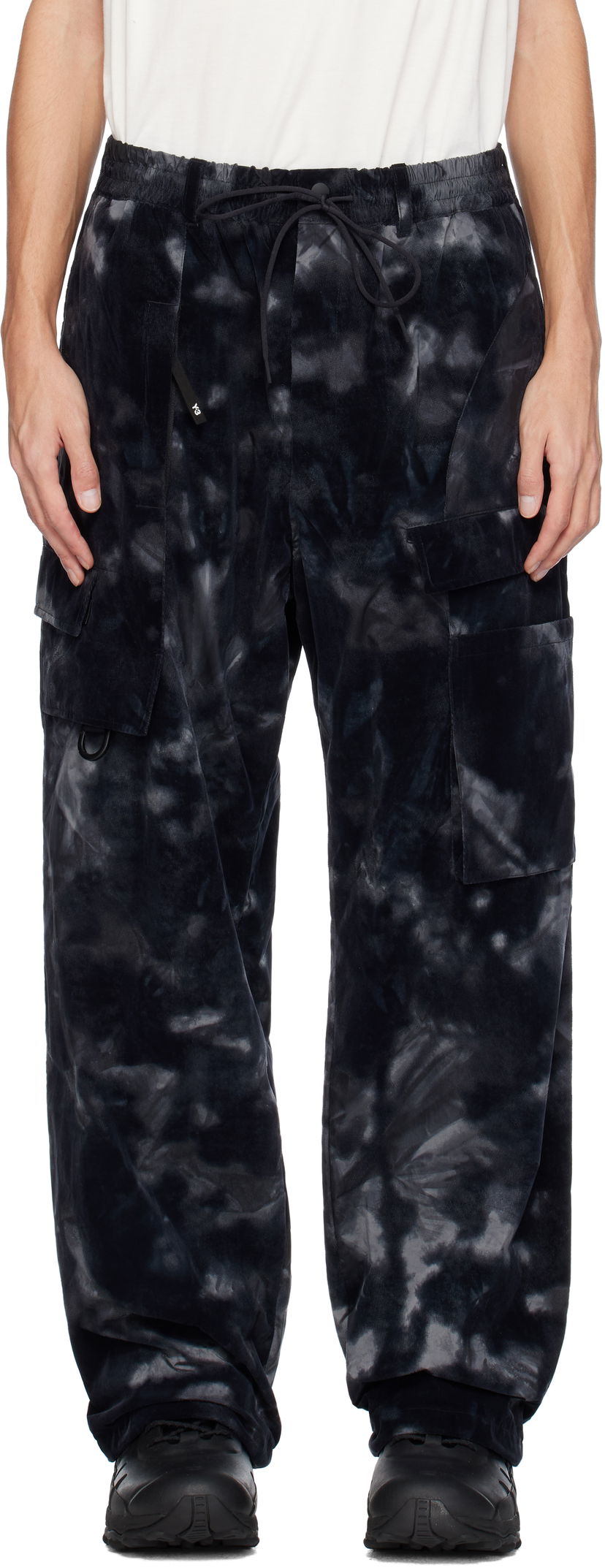 Cargo byxor Y-3 Cargo Pants Allover Print Svart | JE9285