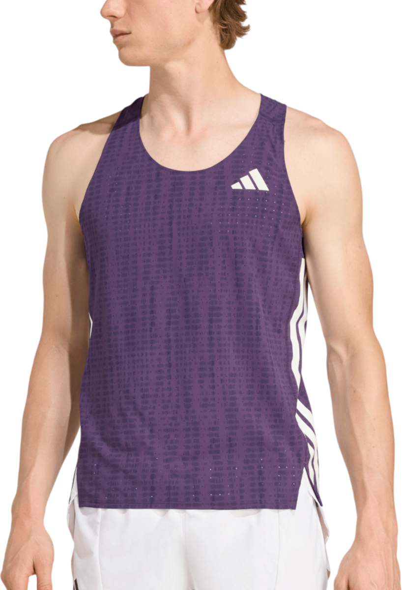 Linne adidas Performance Adizero Running Tank Top Purpur | jp3773