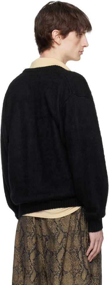 Sweater WACKO MARIA WACKO MARIA Mohair Knit Cardigan Svart | 25SS-WMK-KN06, 2