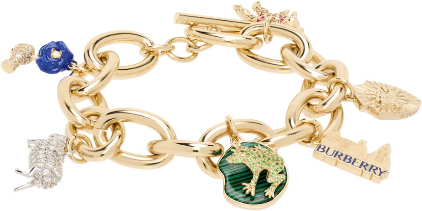Armband Burberry Burberry Gold-Tone Charm Bracelet Gul | 8112024