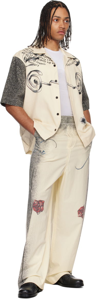 Byxor Jean Paul Gaultier Jean Paul Gaultier 'The Multi-Tattoo' Suit Trousers Beige | 25/34-U-PA192-C589-030030, 3