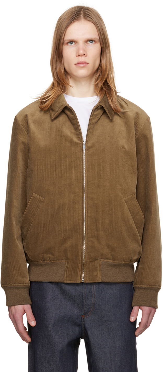 Jacka A.P.C. Gilles Bomber Jacket Brun | COESY-H02706, 0