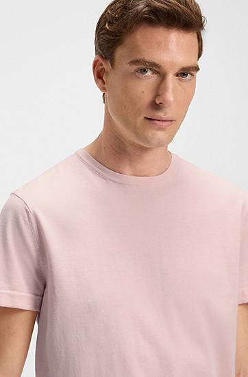 T-shirt BOSS BECKHAM x BOSS Knit T-Shirt Rosa | 50552423, 1
