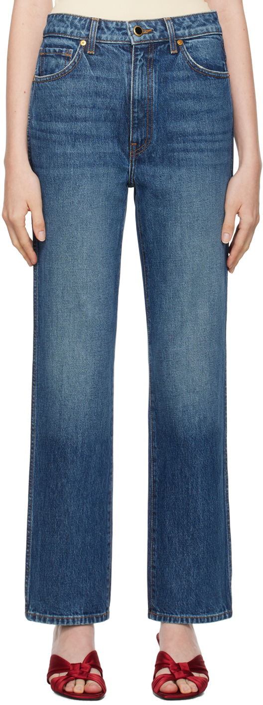 Jeans Khaite Blue Abigail Jeans Mörkblå | 1071908099
