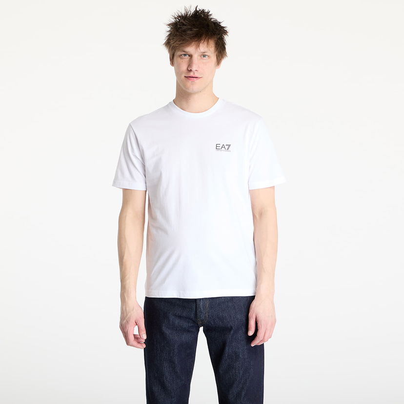 T-shirt Emporio Armani EA7 Emporio Armani Train Logo Series T-Shirt Vit | 7M000567AF10375M0003