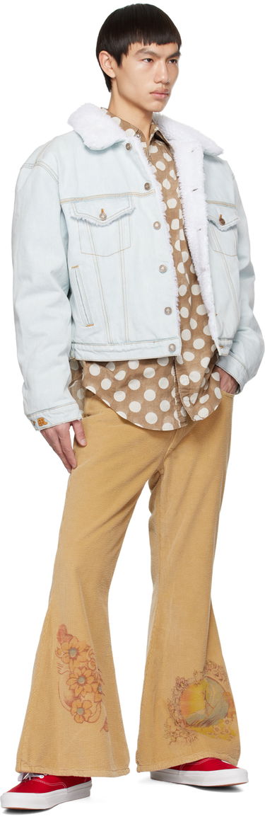 Skjorta ERL ERL Polka Dot Long Sleeve Shirt Brun | ERL06B012, 3