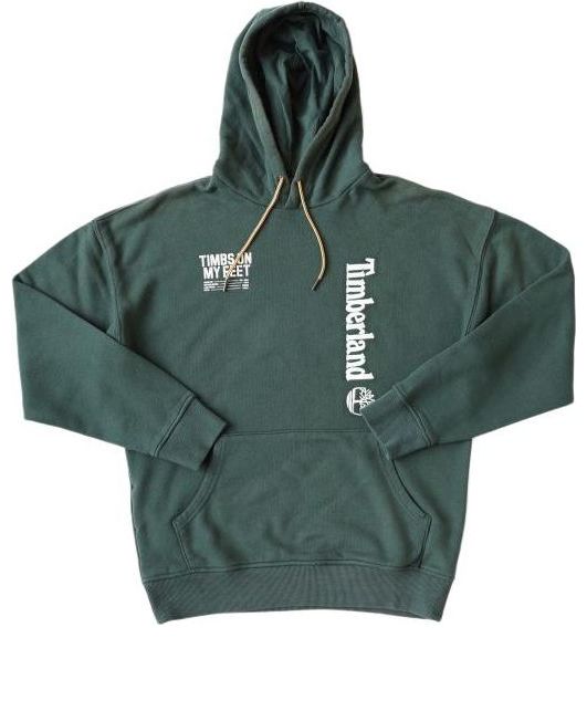 Sweatshirt Timberland Logo Hoodie Grön | A28MPE20