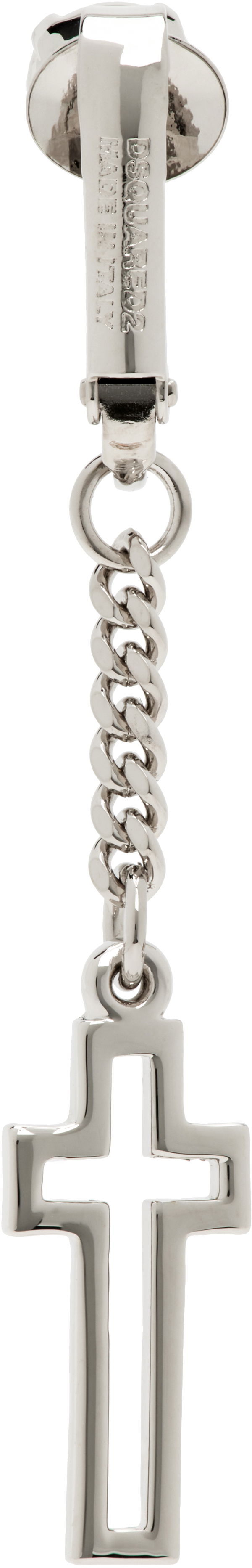 Örhängen DSQUARED2 Dsquared2 Clip-On Cross Earring Metallisk | ERM0064_37201104_F124
