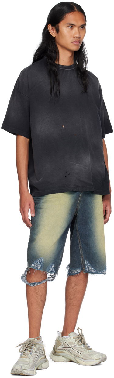 T-shirt We11done Distressed T-Shirt Svart | WD-TT2-24-742-U-BK, 3