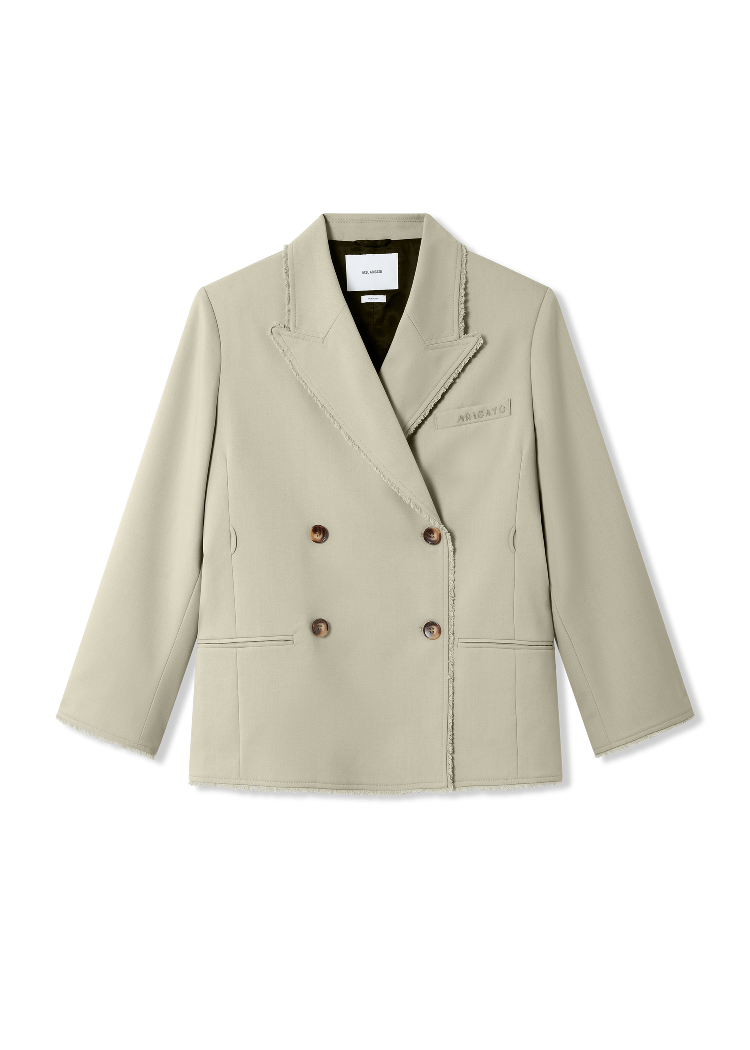 Jacka AXEL ARIGATO Thea Frayed Double-Breasted Blazer Beige | A3305001, 0