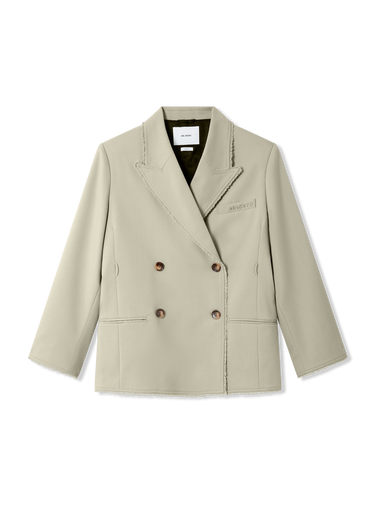 Jacka AXEL ARIGATO Thea Frayed Double-Breasted Blazer Beige | A3305001, 0