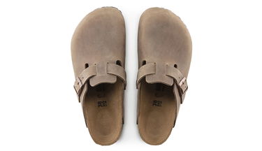 Sneakers och skor Birkenstock Boston Oiled Leather Narrow Fit Grå | 960813, 2