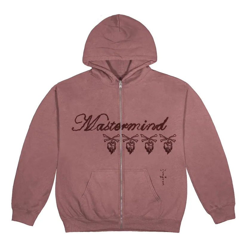 Sweatshirt Cactus Jack by Travis Scott Cactus Jack x Mastermind Skull Zip-Up Hoodie Rosa | CJFM-HZ07