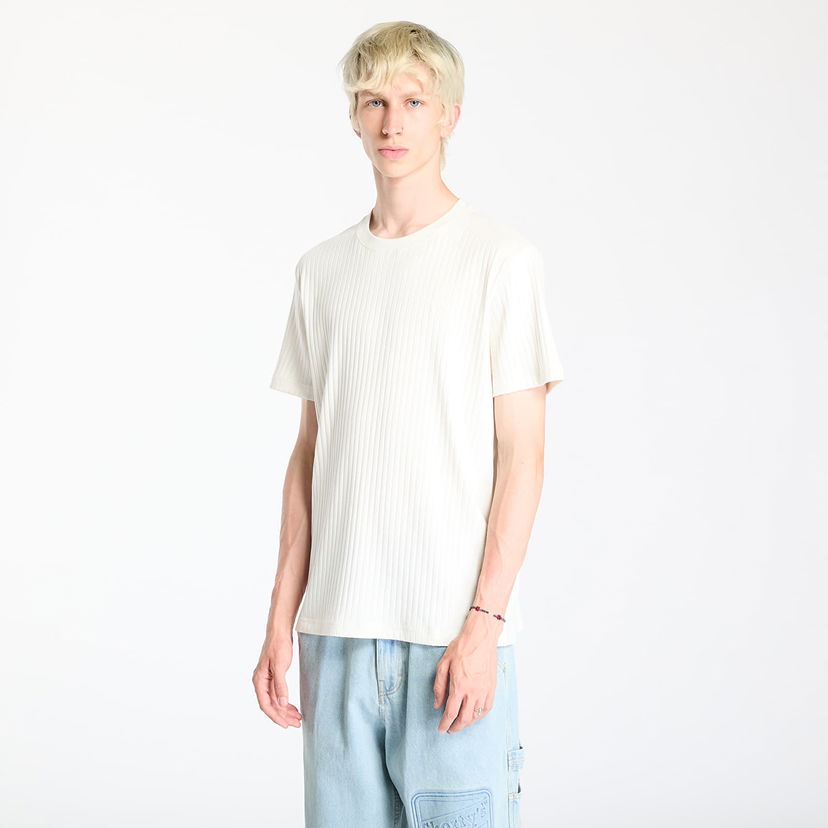 T-shirt CALVIN KLEIN Linear Quilted Tee Ivory Vit | J30J326149 YBI