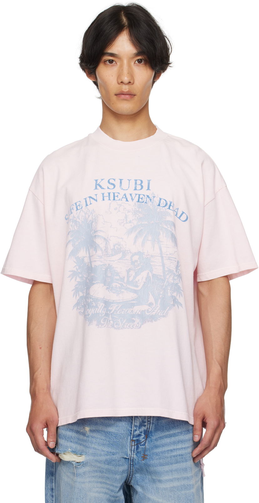 T-shirt Ksubi Paradiso Ekcess Graphic T-Shirt Rosa | MPF25TE004