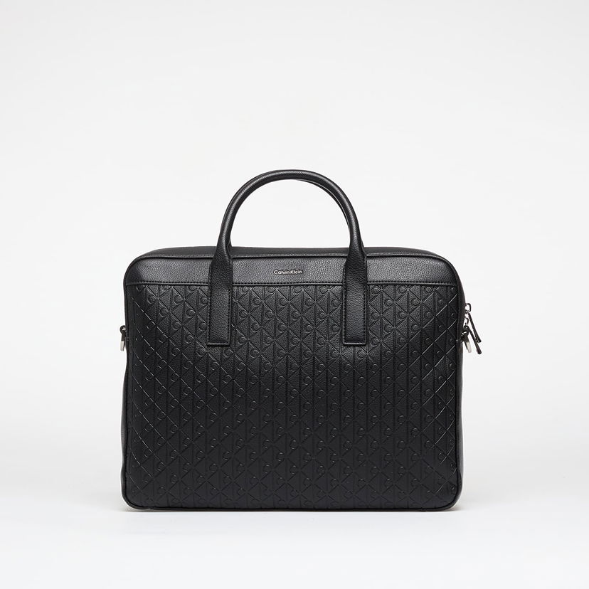 Axelväska CALVIN KLEIN Calvin Klein Emblem Emboss Work Bag Svart | LV04D3265G UB1