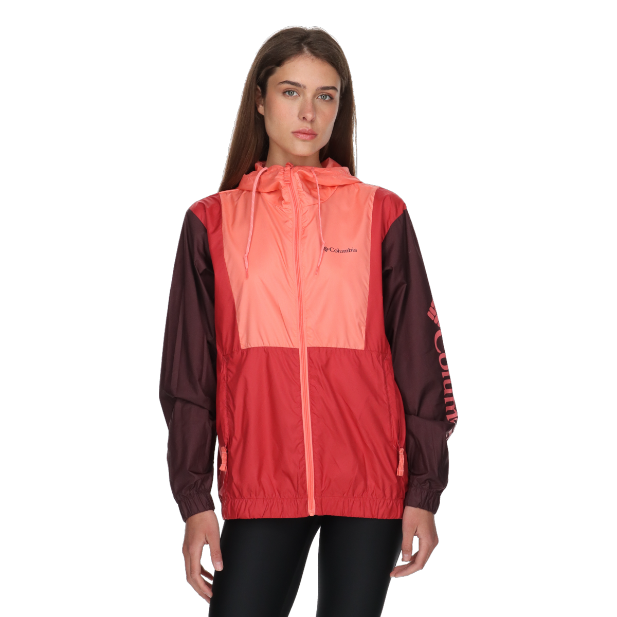 Vindjacka Columbia Lily Basin™ II Hooded Color-Block Full-Zip Jacket Flerfärgad | 2116521685, 0