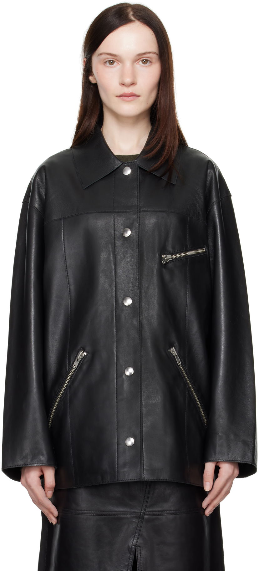Jacka STAND STUDIO Stand Studio Elisia Leather Jacket Svart | 66383-7800