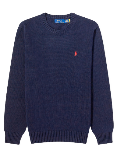 Sweater Polo by Ralph Lauren Crewneck Knit Mörkblå | 710810846001