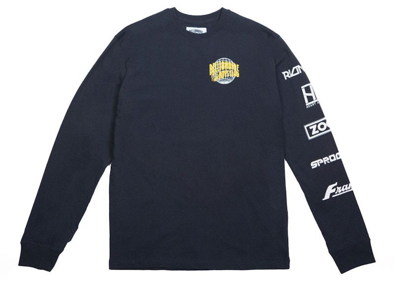 T-shirt BILLIONAIRE BOYS CLUB Billionaire Boys Club World Tour Long Sleeve T-Shirt Mörkblå | 8818309NVY