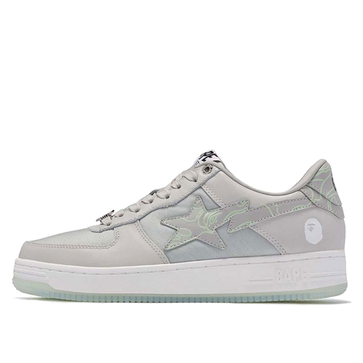 Sneakers och skor BAPE Bape Sta "Text Code Camo Grey" Grå | 1I20191007-GRY, 1
