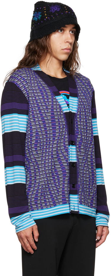 Sweater Anna Sui Anna Sui Stripe Cardigan Purpur | M622G31, 1