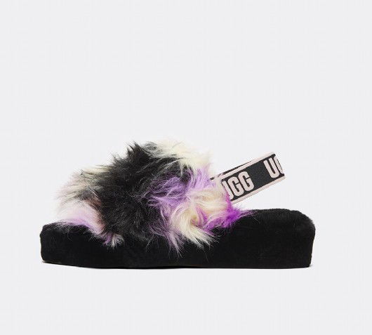 Sneakers och skor UGG Fluff Yeah Slide Svart | 1117326-MGNL