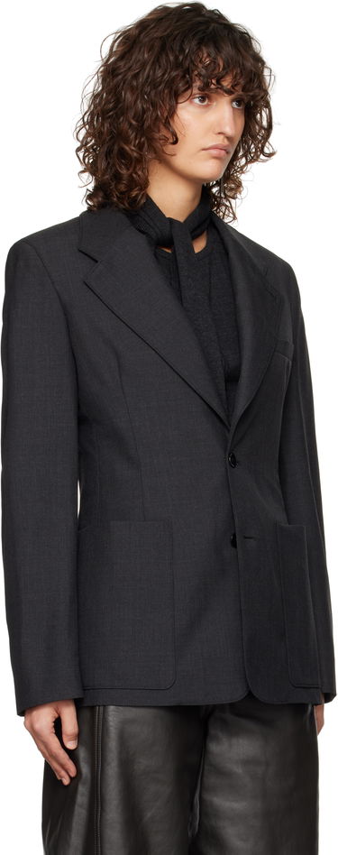 Jacka LEMAIRE LEMAIRE Single-Breasted Fitted Blazer Svart | JA1048 LF414, 1