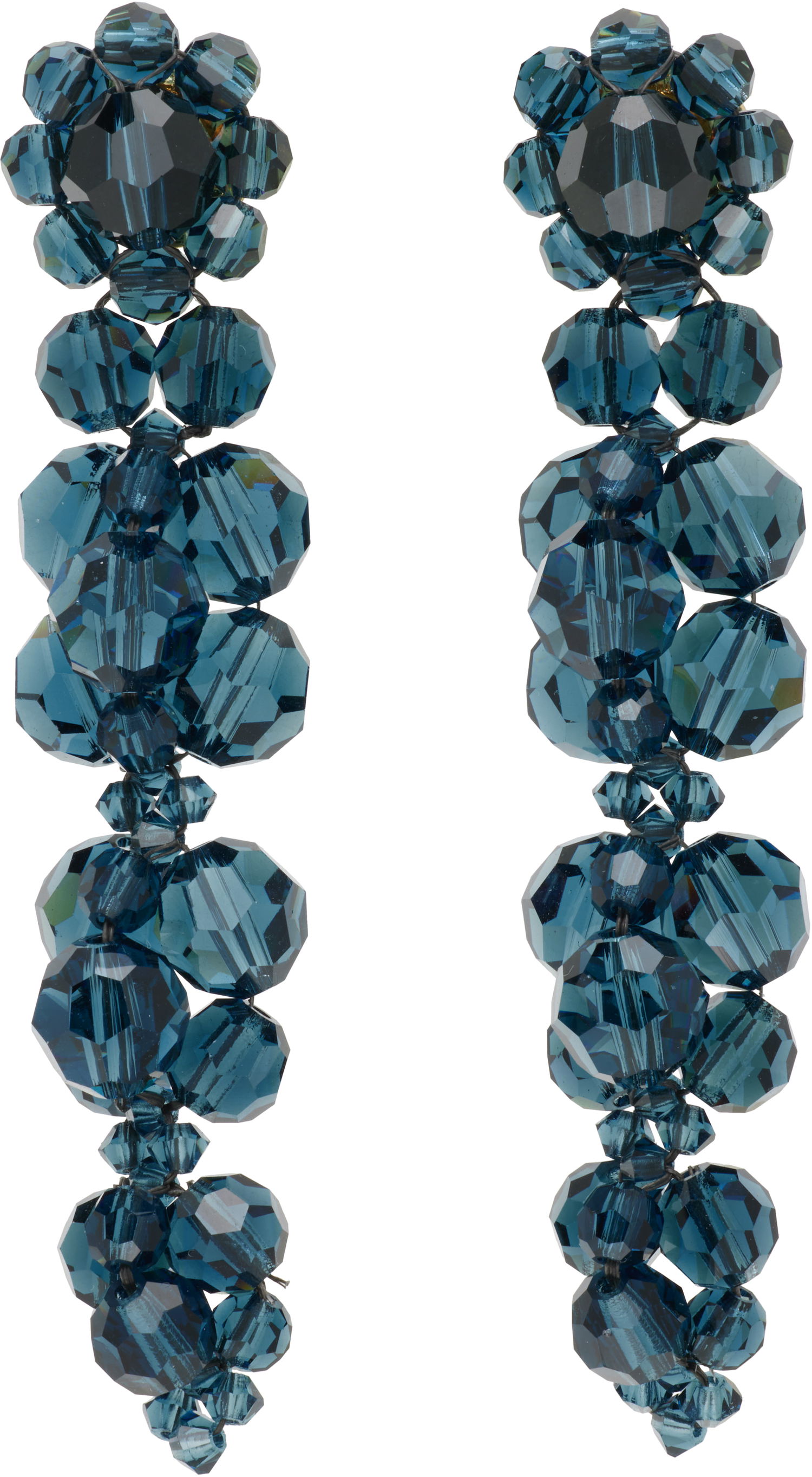 Örhängen Simone Rocha Simone Rocha Cluster Drip Crystal Earrings Blå | ERG546 0903, 0